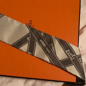 Gorgeous Authentic Hermès silk scarf/ hair scarf